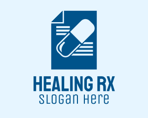 Prescription - Blue Medicine Prescription logo design