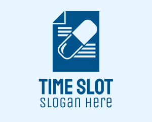 Appointment - Blue Medicine Prescription logo design