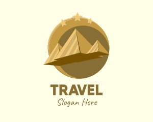Gold Pyramid Travel  logo design