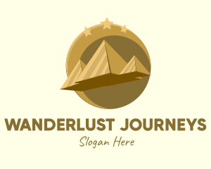 Gold Pyramid Travel  logo design