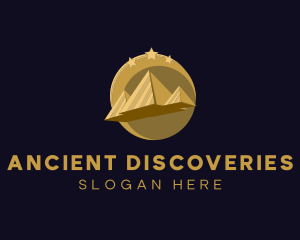 Gold Pyramid Travel  logo design