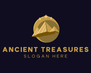 Gold Pyramid Travel  logo design