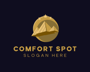 Gold Pyramid Travel  logo design