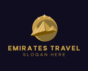 Gold Pyramid Travel  logo design