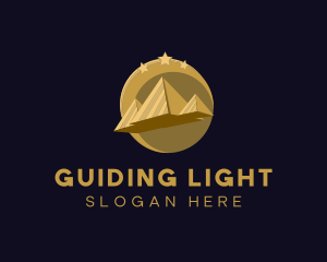 Gold Pyramid Travel  logo design