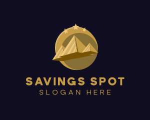 Gold Pyramid Travel  logo design