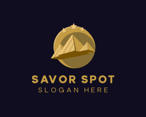 Gold Pyramid Travel  logo design