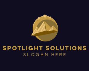 Gold Pyramid Travel  logo design