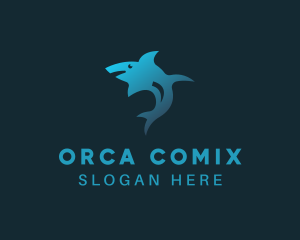 Fish Shark Aquarium  Logo