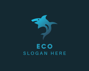 Water Park - Fish Shark Aquarium logo design