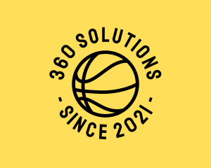 Basketball Hoops Ball logo design