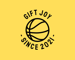 Simple Basketball Hoops Ball logo design