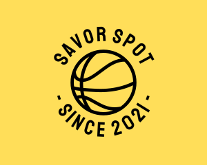 Basketball Hoops Ball logo design