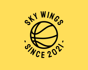Basketball Hoops Ball logo design