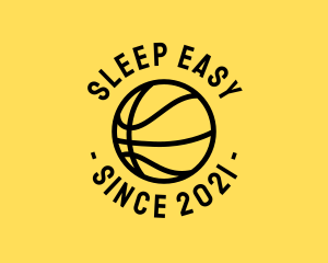 Simple Basketball Hoops Ball logo design