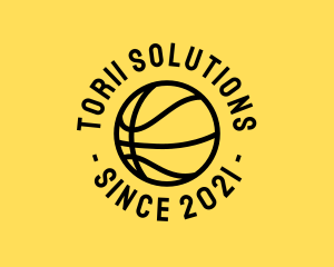 Basketball Hoops Ball logo design