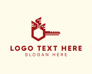 Lock - Key Building Property logo design