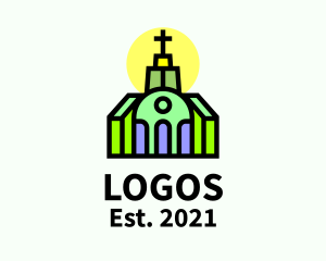 Colorful - Multicolor Catholic Church logo design