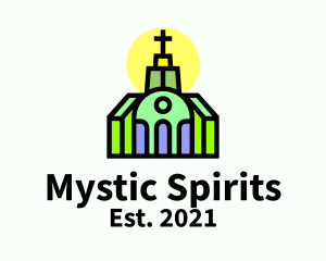 Multicolor Catholic Church logo design