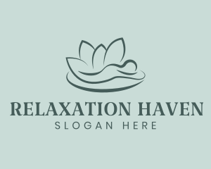 Massage - Natural Lotus Massage logo design