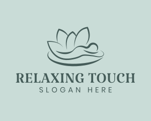 Massage - Natural Lotus Massage logo design