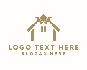 House - House Hammer Repair logo design