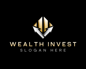 Invest - Finance Stocks Accounting logo design