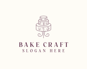 Wedding Dessert Cake logo design