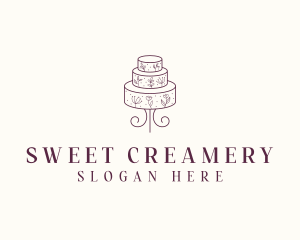 Wedding Dessert Cake logo design