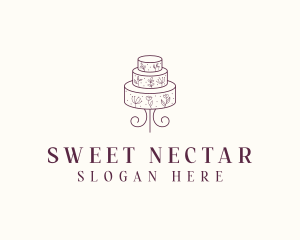 Wedding Dessert Cake logo design