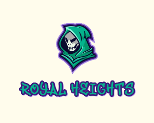 Hooded Skull Graffiti logo design