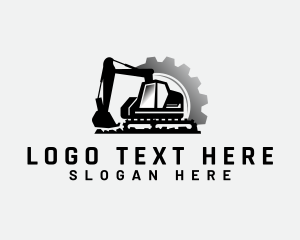 Machinery - Excavator Machinery Gear logo design
