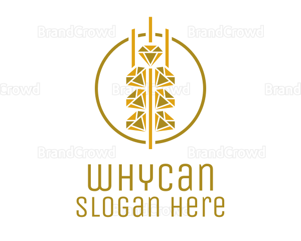 Gold Diamond Grain Logo