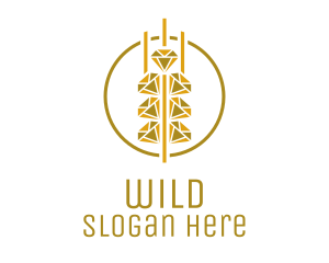 Bakery - Gold Diamond Grain logo design