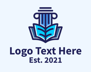 Education - Book Education Pillar logo design