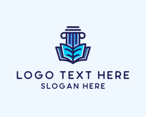 Study - Tutor Book Education Pillar logo design