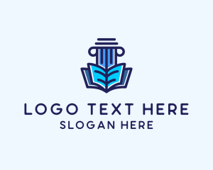 Research - Tutor Book Education Pillar logo design