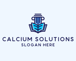 Tutor Book Education Pillar  logo design