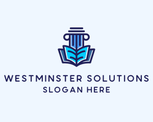 Tutor Book Education Pillar  logo design