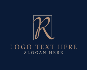Generic - Cursive Business Letter R logo design