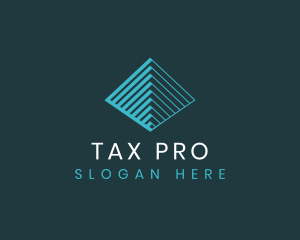 Tax - Pyramid Corporate Triangle logo design