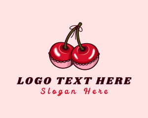 Naughty - Sexy Adult Cherry logo design