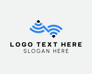 Wifi Internet Connection logo design