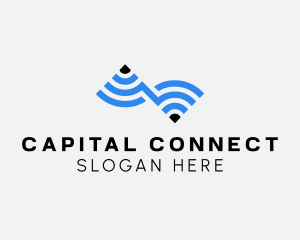 Wifi Internet Connection logo design