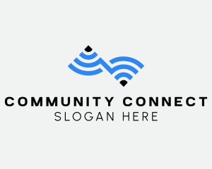 Wifi Internet Connection logo design