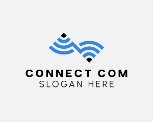 Wifi Internet Connection logo design