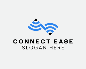 Wifi Internet Connection logo design