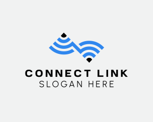 Wifi Internet Connection logo design