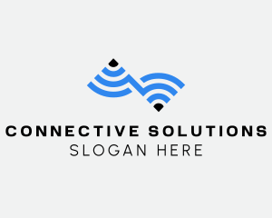 Wifi Internet Connection logo design