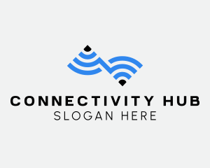 Wifi Internet Connection logo design